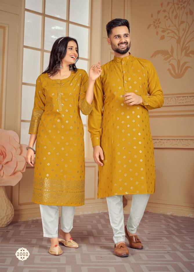Couple Dream 2 Ethnic Wear Cotton Designer Couple Kurta With Pant Collection